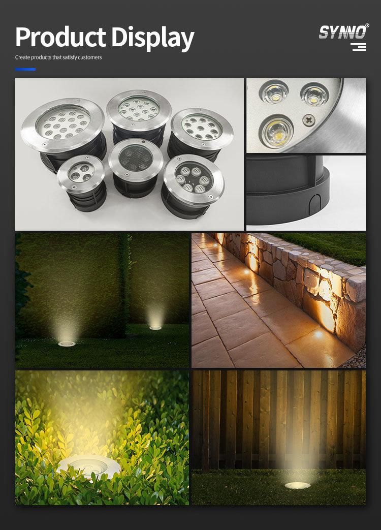 IP65 Professional Recessed Garden Buried Outdoor Waterproof Inground Lighting LED Underground Light