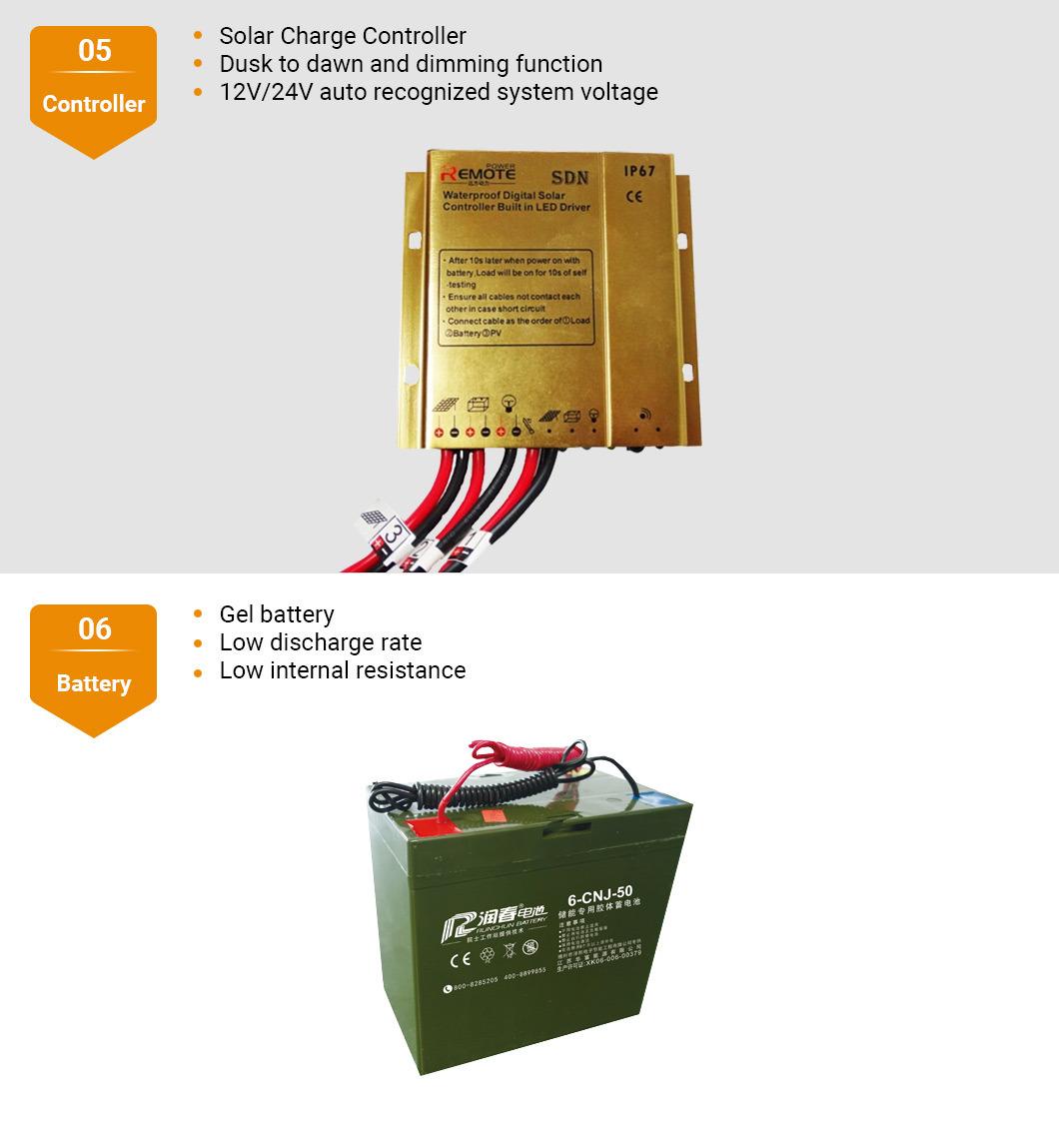 6m Solar LED Street Lighting