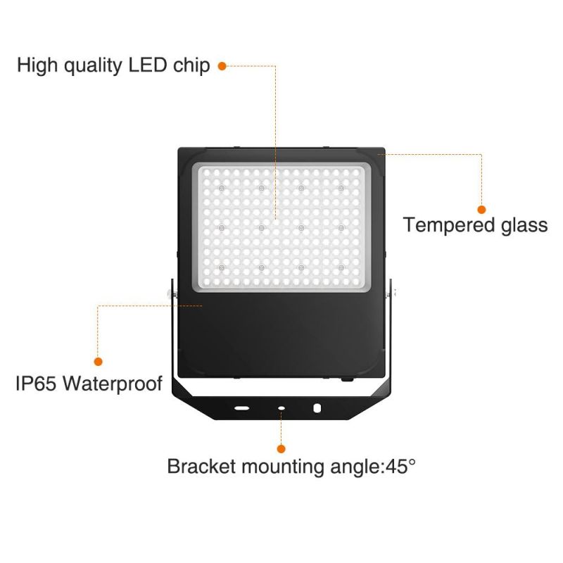 Commercial CE RoHS Certificate IP65 Waterproof Outdoor LED Flood Light