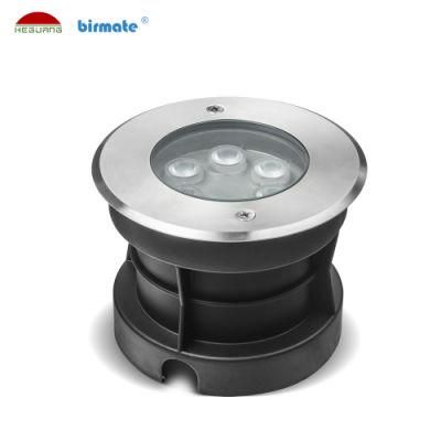 RGB Round Recessed Outdoor IP68 Waterproof Garden Lamp Underground Light