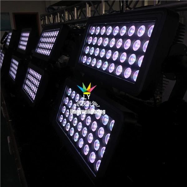 Outdoor DMX 72X12W LED City Color Light Wall Washer