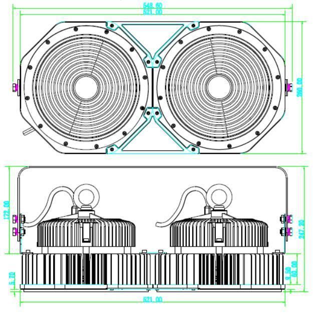 2019 High Power LED Flood Lamp with COB Chip 400W LED Project Lamp