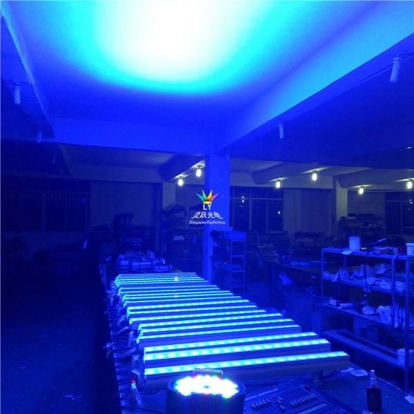 Indoor DMX 18X12W RGBW 4in1 LED Wall Washer Bar Beam Light