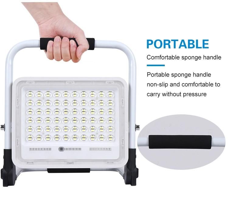 Outdoor Waterproof IP65 100W 200W LED Rechargeable Flood Light