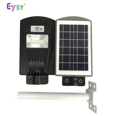 Easy Installation Solar Outdoor Light 20W All in One Solar Street Lamp