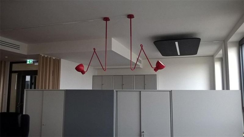 System C Creative Industrial Style Ceiling Lamp Retro Long Pole Living Room Multi Head Chandelier