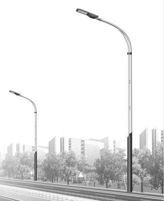 10 Year Warranty 6m Hot DIP Galvanized 3mm Thickness CAD Drawing Street Light Poles for AC/DC LED Lamp Wind Standing &gt;160km/H Chinese Factory