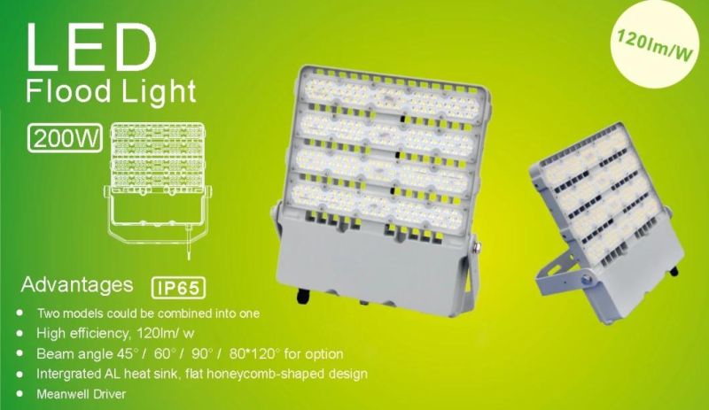 100W 150W 200W Sensor LED Flood Light Turns The Light on at Night and off During The Day