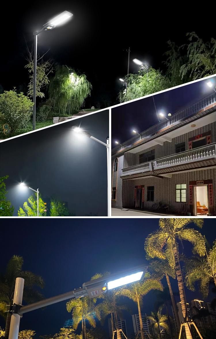 Bspro Smart Plastic LED 300W Housing Waterproof Road 200W Integrated Solar Street Light