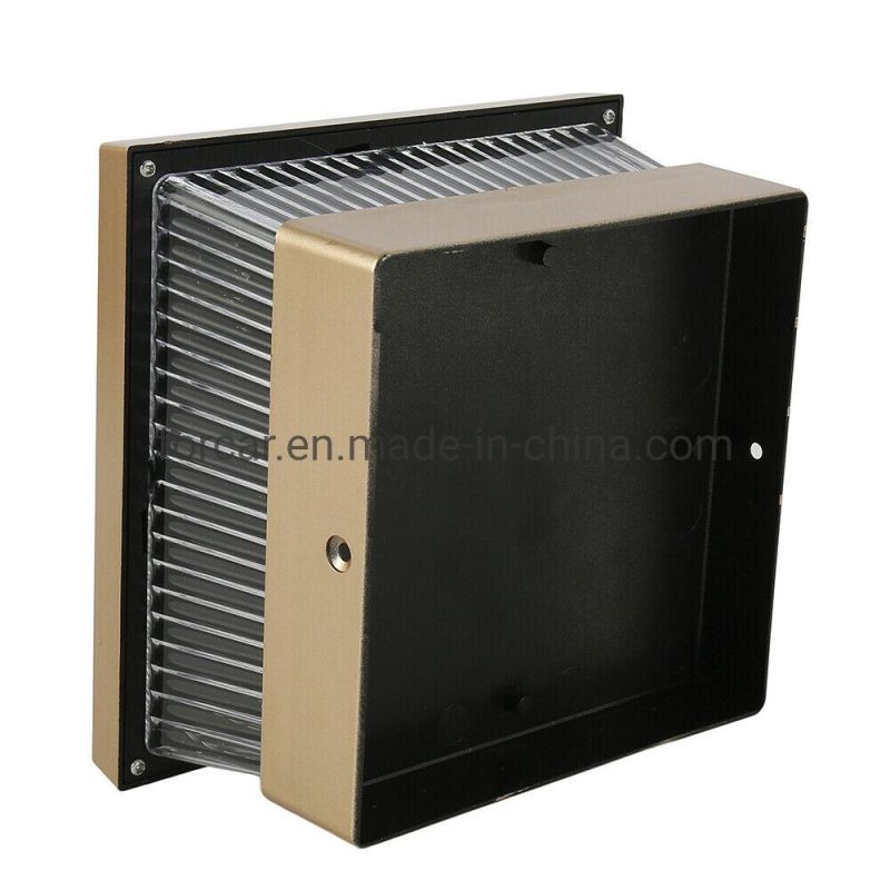 Wholesale Quality LED Post Decoration Lighting Outdoor Garden Waterproof Square Black Landscape Post Cap Lamp Solar Powered LED Garden Light