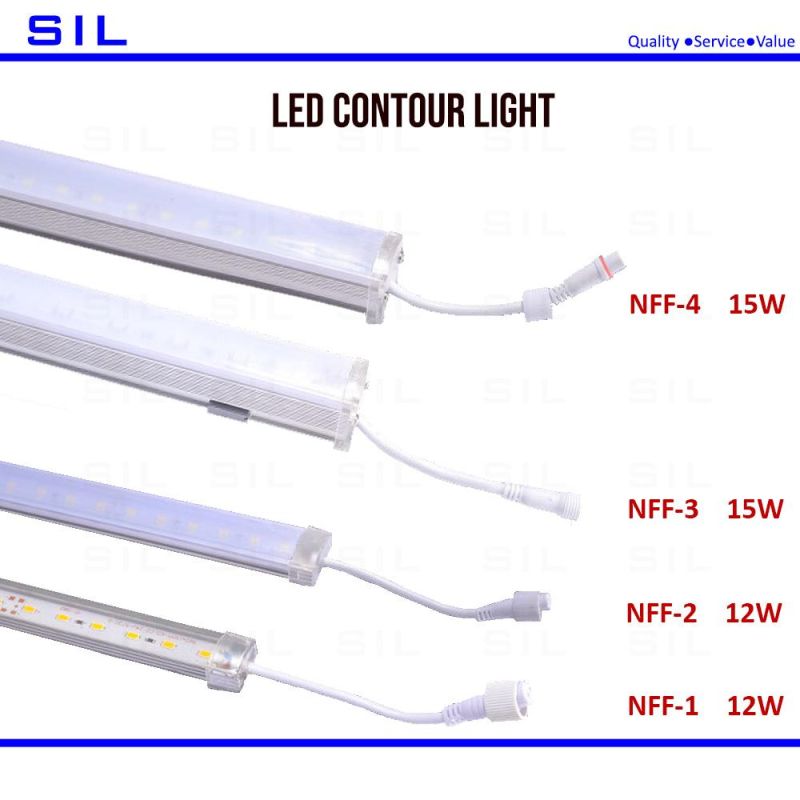 LED Linear Light DMX512 RGB Monochromatic IP65 Waterproof LED Wall Light Outdoor 12watt LED Contour Light LED Wash Light
