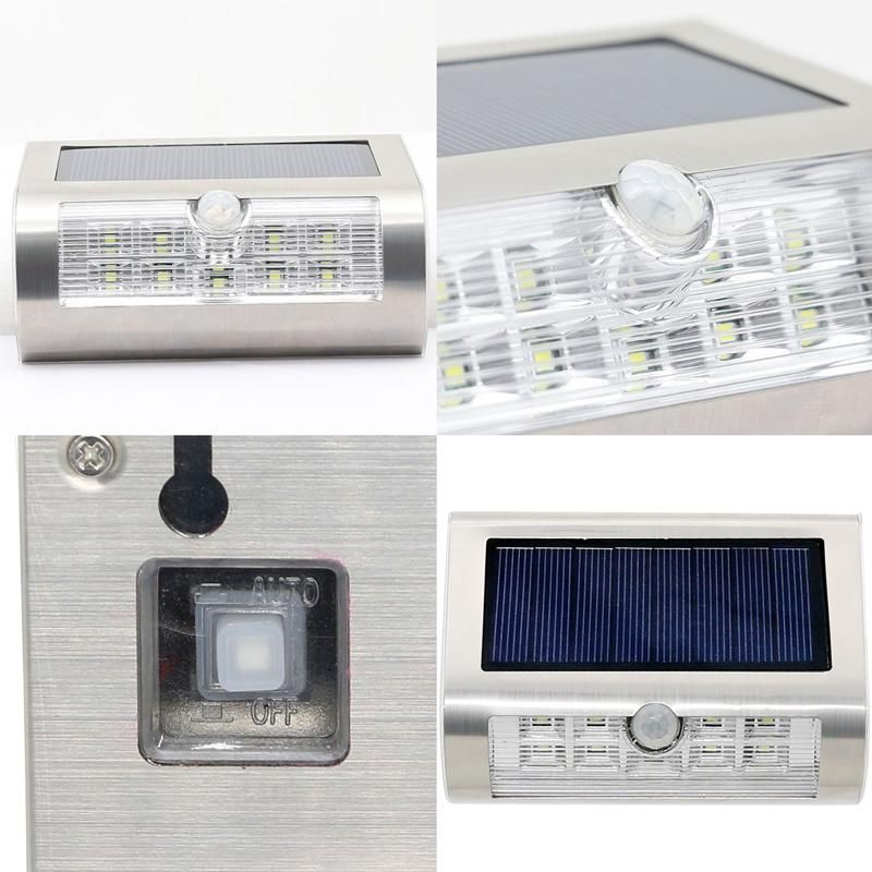 New Solar Stair Light Solar Wall Lights Solar Sensor Light with 2LED