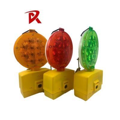 Amber Red Lamp Obstruction Traffic Solar LED Warning Light / Solar Flashing Light