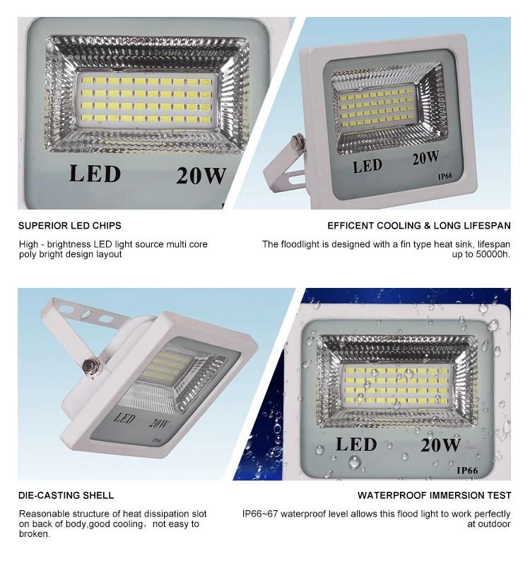 High Quality Outdoor Solar Aluminum Exterior Floodlamp 100watt Flood Lights