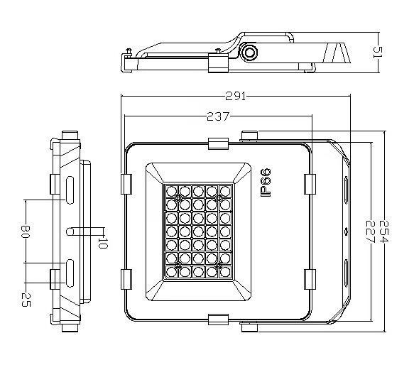 IP68 LED Light Ex Explosion Proof Atex Iecex and UL844 Standard Zone1 Zone 2 LED Floodlight and LED Light Lamp High Bay 150W Marine Floodlight 3000K