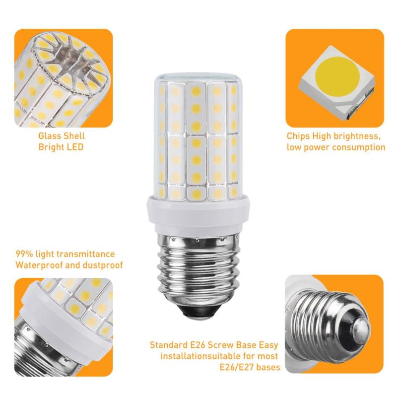 6W New Design IP65 LED Corn Light with Glass Cover