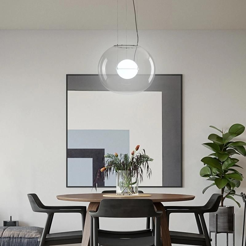 2022 Factory Direct Personalized Creative Restaurant Hotel Living Room Bedroom Available Glass Round LED Chandeliers