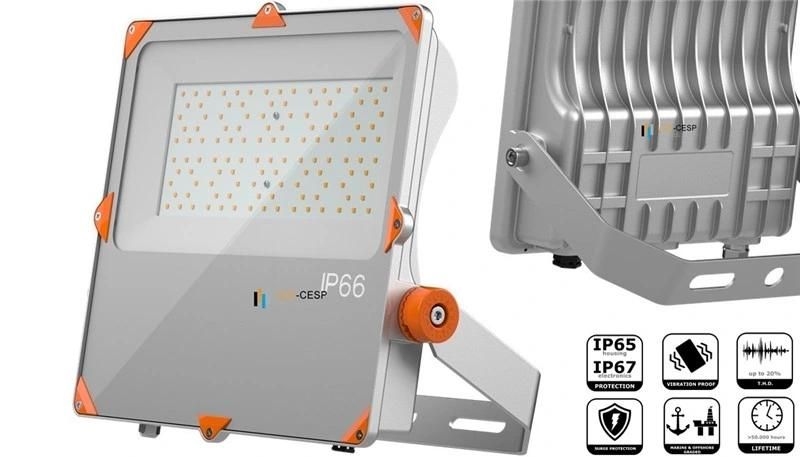LED Floodlights 200W High Power LED 150lm/W 220V Waterproof IP66 Outdoor LED Floodlights Optic Beam Angle 120 Degree 2 Pack LED Security Floodlight