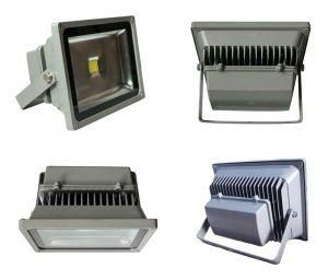 Black Shell 50W LED Floodlight with Wire Connectted to Body