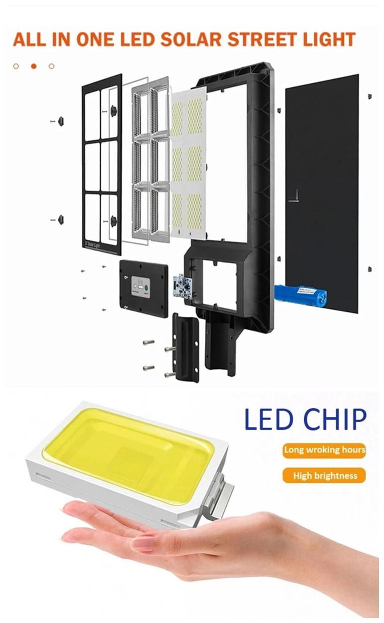 Die-Casting Aluminum Integrated 100W LED Solar Streetlights with 2 Years Warranty