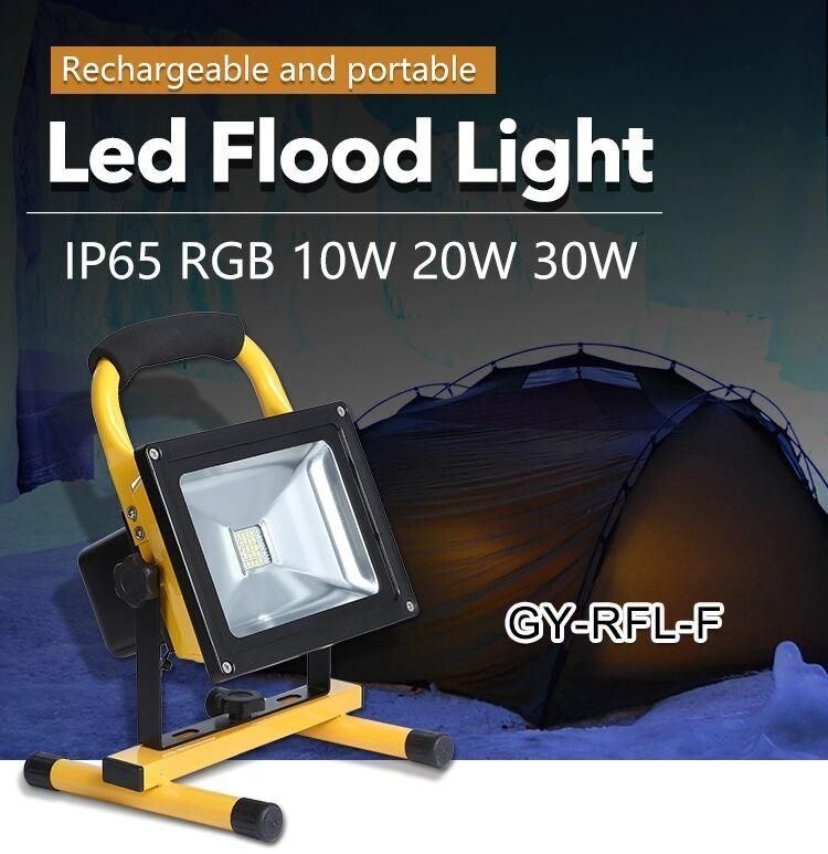 Hight Quality Portable Outdoor Application 60W Rechargeable LED Flood Light