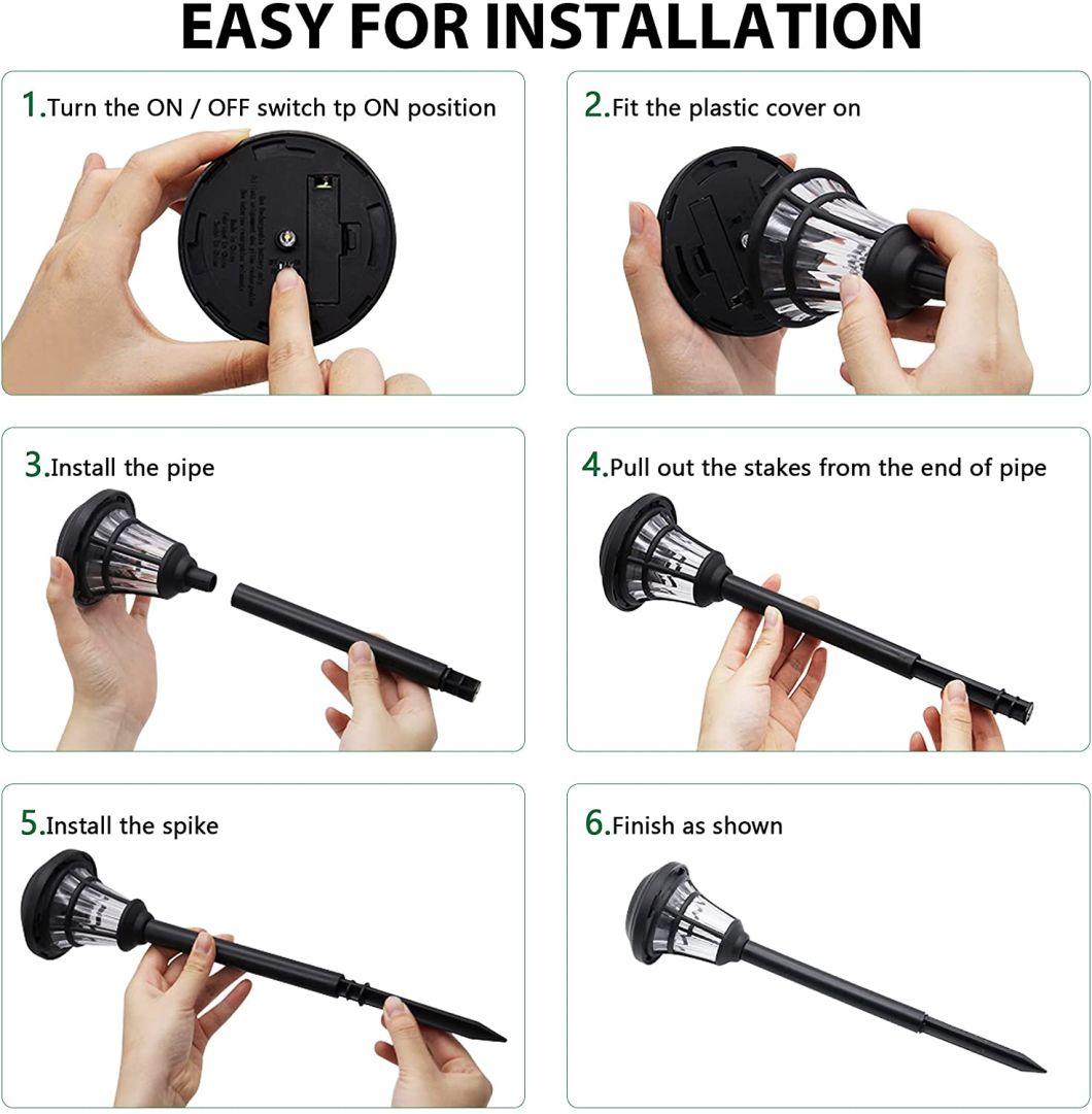 Garden Landscape Solar Powered Waterproof Outdoor Light Garden Solar LED Lightlamps Solar Recharge Light Landscape