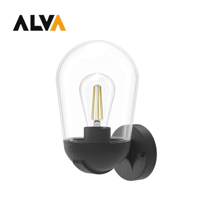 TUV CE SAA RoHS IP54 Wall Light Bulb E27 E26 Socket LED Filament St64 Wall Lamp