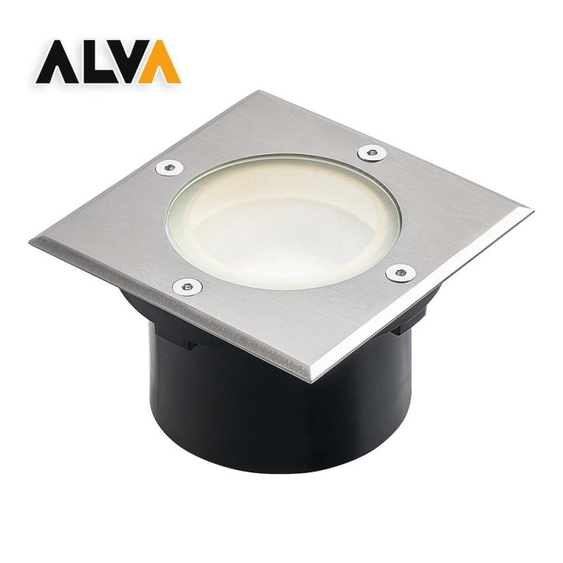 IP67 Inground Light 110mm 304 or 316 S. S. Frame Aluminium Body with GU10 Socket for Max 50W LED Bulbs