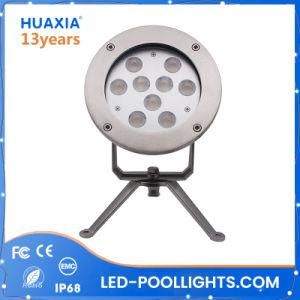 152mm 12V/24V DC 316 Stainless Steel LED Underwater Spot Light Fixture with Bracket