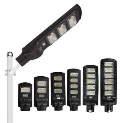 Ala Road Lighting Sensor Motion Lights waterproof IP65 300W/600W All-in-One Solar LED Street Light with Lamp Pole