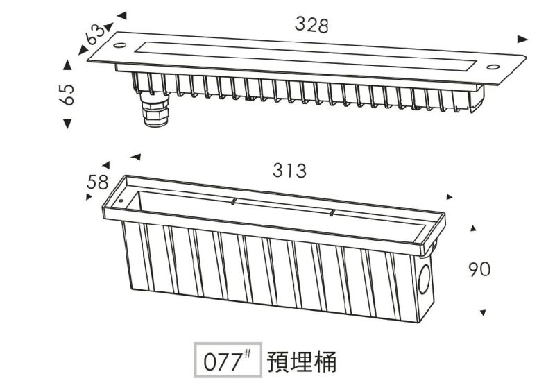 6W/12W IP67 Outdoor LED Deck Wall Lighting