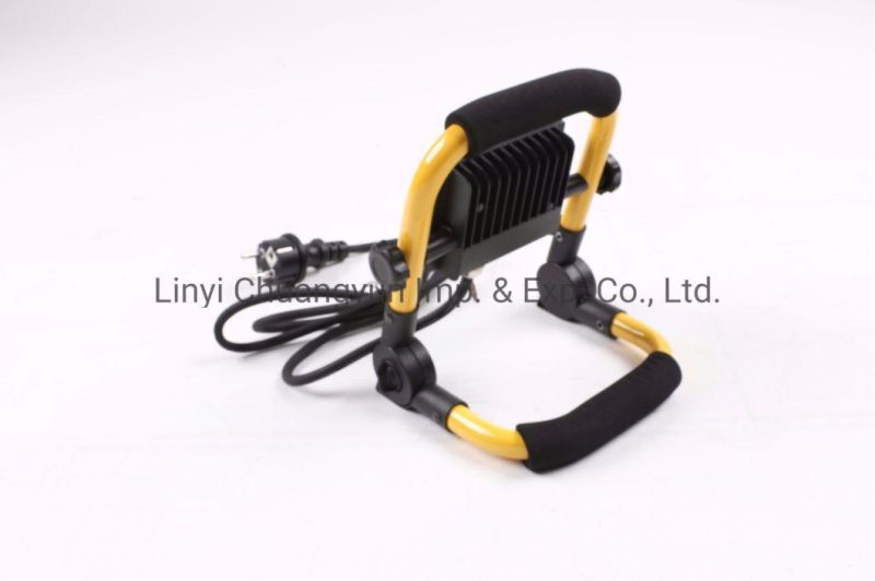 Outdoor LED Floodlight with Cable for Night Work IP65 10W 50W