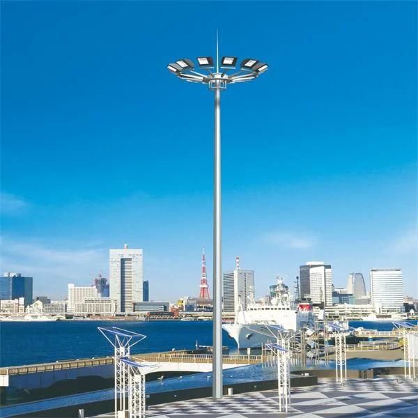 Outdoor Supplier 20m30m40m Polygonal Galvanized Q235 Steel High Mast Lighting Tower