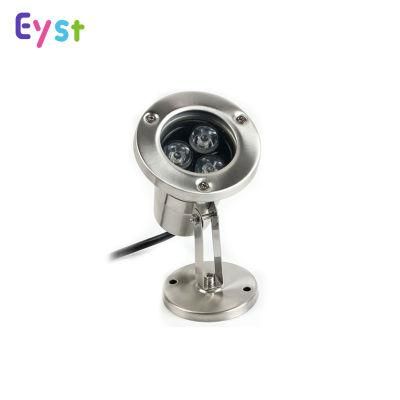 High Quality IP68 3W RGB Stainless Steel LED Underwater Light