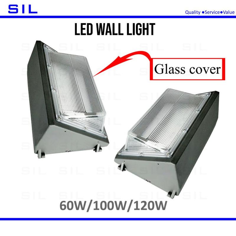 High Efficiency LED Wall Pack Light 130lm/W 60watt PC Cover Glass Cover Outdoor Wall Lights LED Wall Pack Light