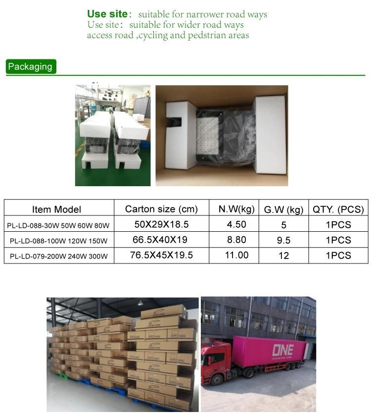 New Design Road Project Lighting 40W 60W 80W 100W 150W 200W LED Street Light Outdoor