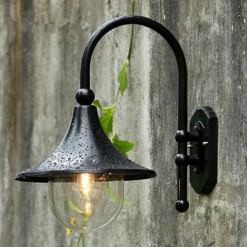 Rustic Waterproof Garden Outdoor Wall Lamp Large Speaker Wall Lamp (WH-HR-58)