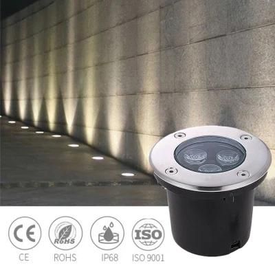 IP65 Waterproof Floor Recessed Lights Deck Inground Spotlight Outdoor Landscape Ground Buried Lamp LED Underground Light