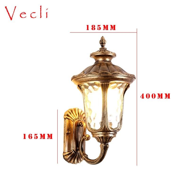 Glass Outdoor Waterproof Wall Lamp Decoration Villa Courtyard Garden Outdoor Wall Decor Lamp (WH-HR-60)