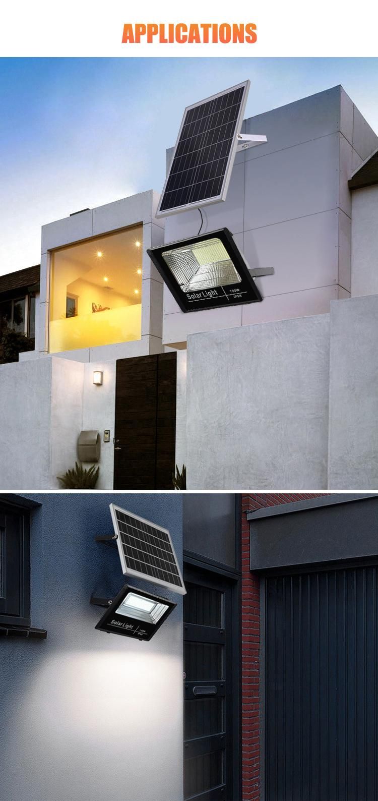 2022 Square LED Solar Floodlight Lighting with CE RoHS 200W Solar Floodlight