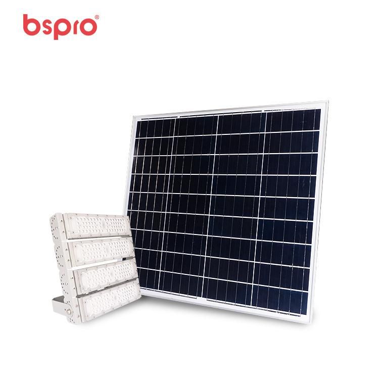 Bspro Warehouse Smart Sport Field Outdoor Projectors IP65 High Brightness Powered Floodlight 300W 500W Solar LED Flood Lights