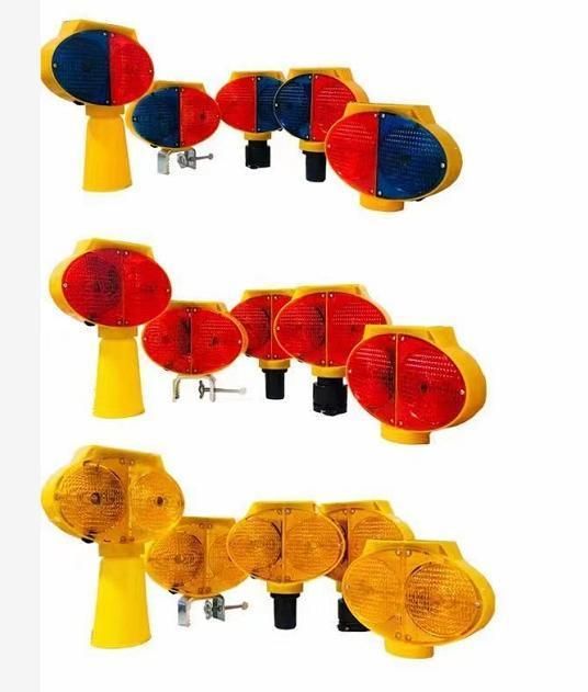 202*63*192 Emergencylight Flashing Caution Blinker Cone Lights Solar Barricade LED