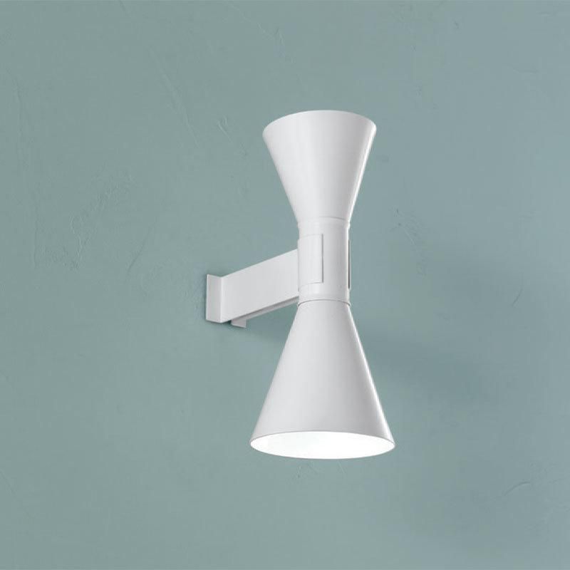 2022 Industrial Modern Simple Design up Down Metal Cone Brass Color Wall Lamp