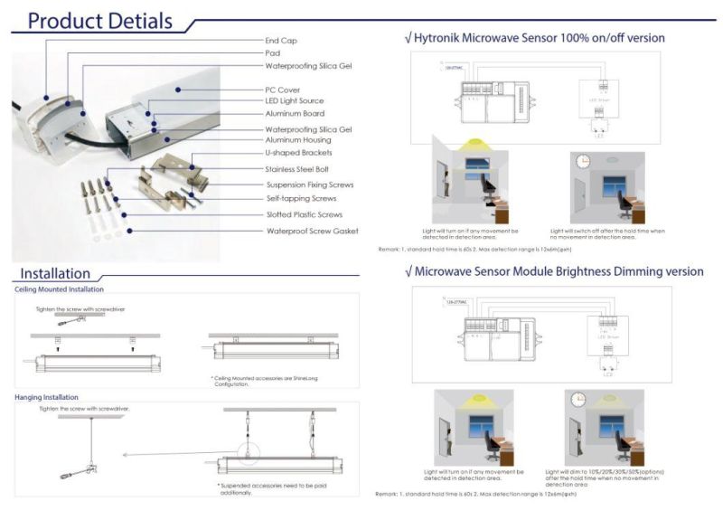 80W IP65 Al Tri-Proof LED Street Light with High Quality