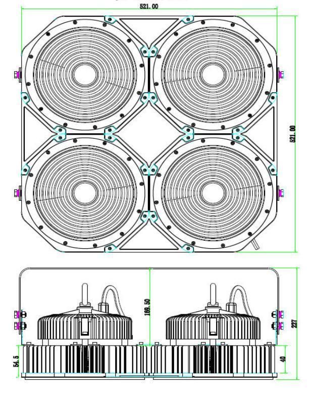 2019 High Power LED Flood Lamp with COB Chip 600W LED Project Lamp