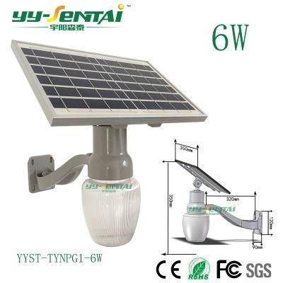 6W LED Outdoor Solar Energy Solarlight with Apple Shape