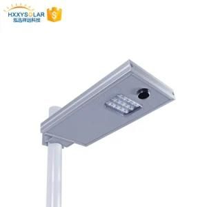 Integrated Motion Sensor Outdoor Waterproof IP65 All in One Solar LED Street Light 15W