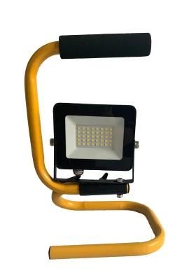 LED Work Light Stand 20W, Portable Work Light with Plug, IP65 Waterproof Outdoor Flood Light, 2000lm/6500K