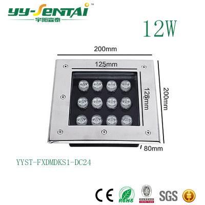 12W Square Waterproof LED Underground Light