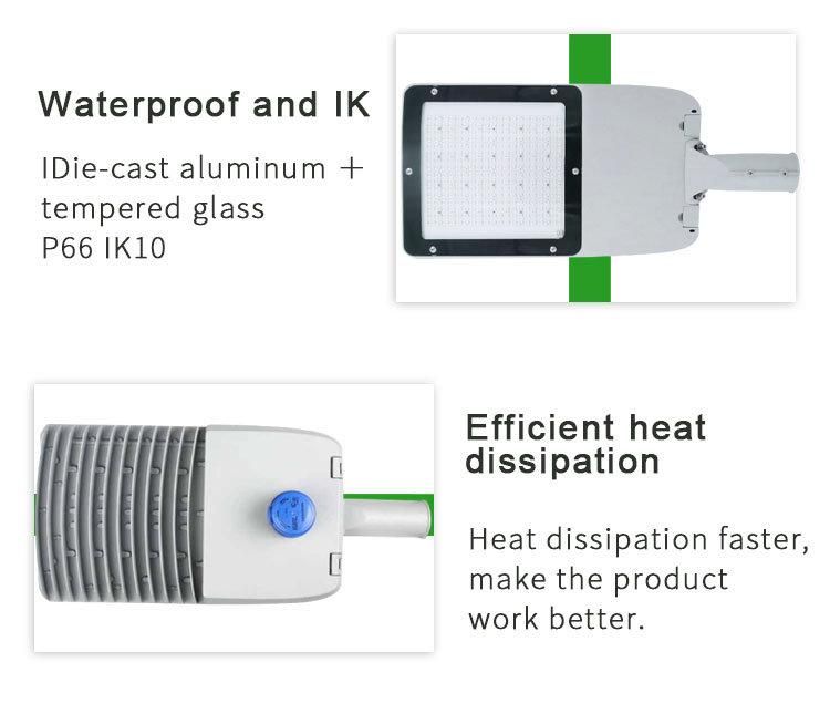 120W Ik10 IP66 Ce ENEC Waterproof Outdoor Lighting LED Street Light